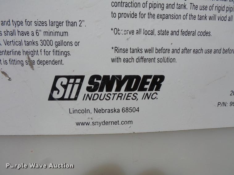 image for item DC2745 Snyder poly tank