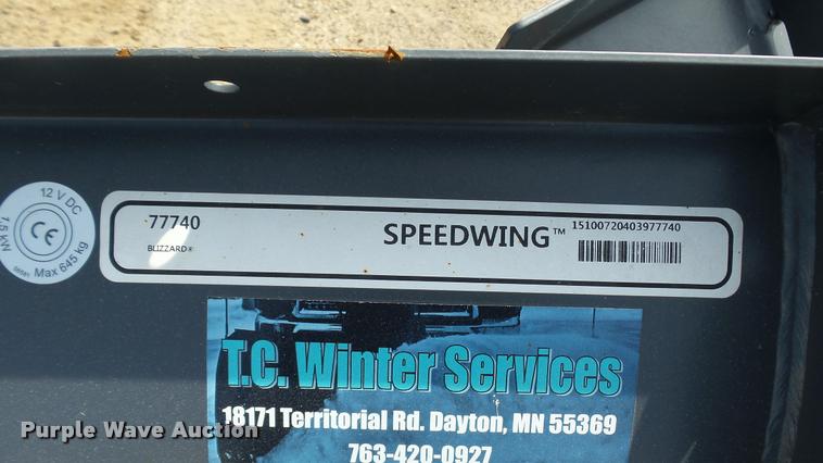 image for item DC2747 Snow Ex Speedwing skid steer snow plow