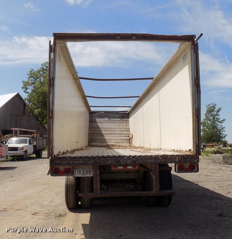 image for item DC4928 1991 Fruehauf walking floor trailer