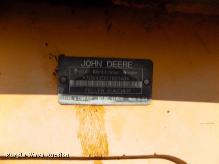 image for item DC4930 1992 John Deere 643D feller buncher