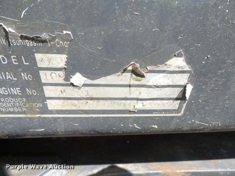 image for item DC5398 2007 Kubota KX080-3 compact excavator