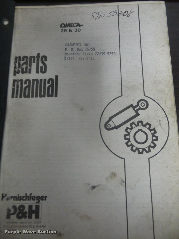 image for item DC5415 1981 P & H Omega 25 crane