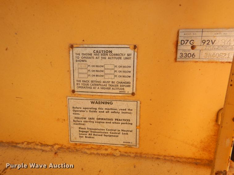 image for item DC5994 Caterpillar D7G dozer
