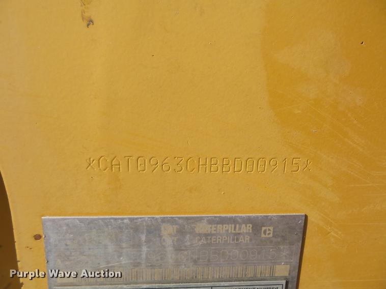 image for item DD1567 2004 Caterpillar 963C track loader