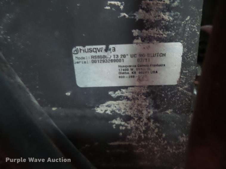 image for item DF9326 2011 Husqvarna RS8500 concrete saw