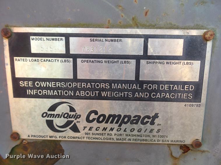 image for item DH9401 1999 Scat Track 535 compact excavator