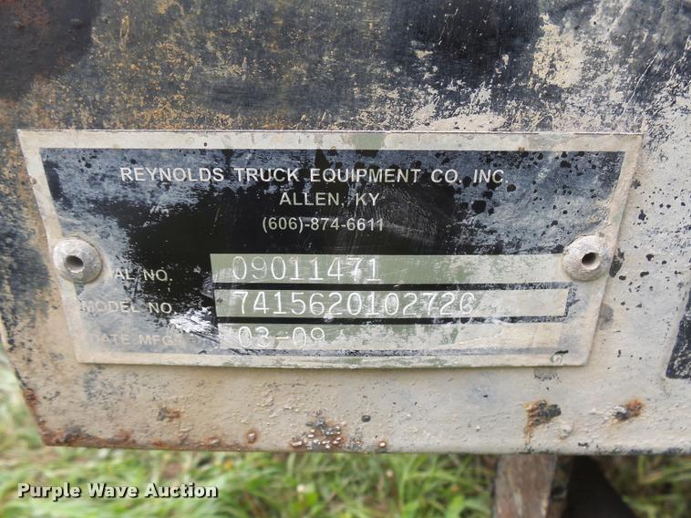 image for item DH9705 2009 Reynolds Truck Equipment dump bed