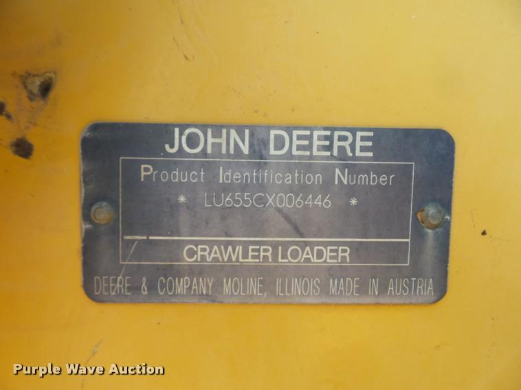 image for item DP9204 2003 John Deere 655C Series II track loader