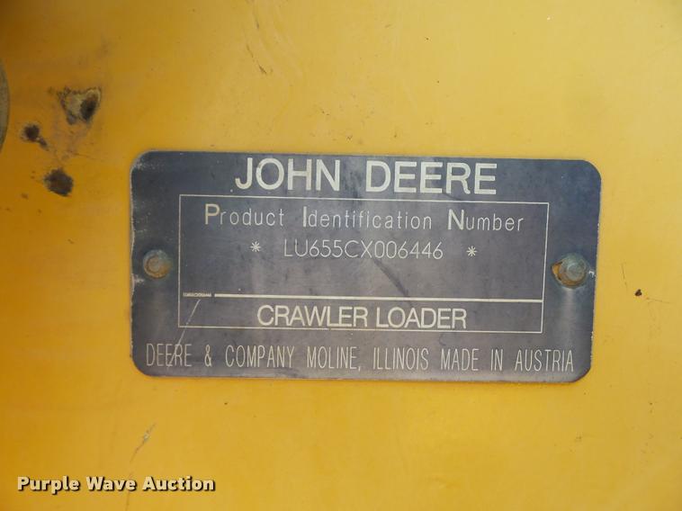 image for item DP9204 2003 John Deere 655C Series II track loader