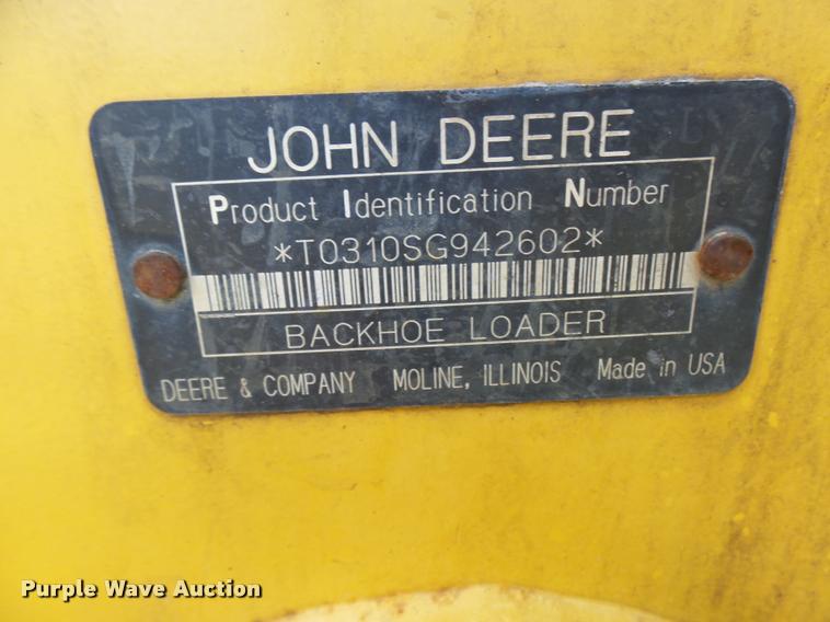 image for item DP9727 2005 John Deere 310G backhoe