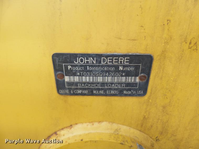 image for item DP9727 2005 John Deere 310G backhoe