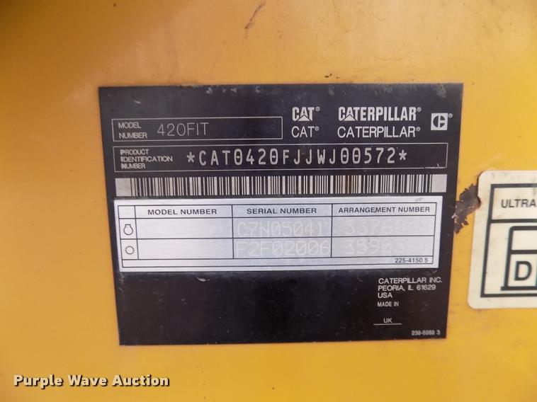 image for item DP9976 2012 Caterpillar 420F IT backhoe