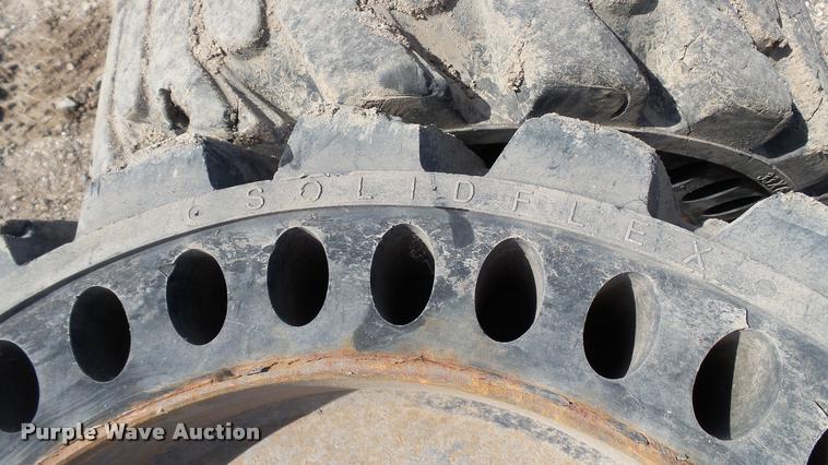 image for item DT9099 (4) MitL Solid Flex 12-16.5 skid steer tires