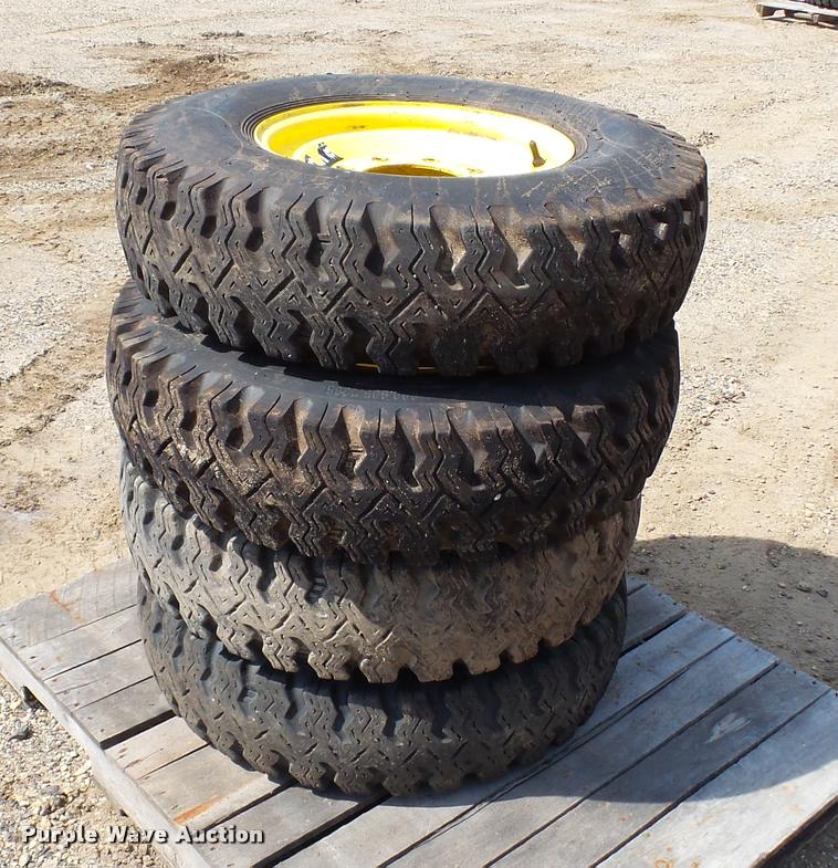 image for item DT9100 (4) Wolf Paws 7.50-16LT skid steer tires