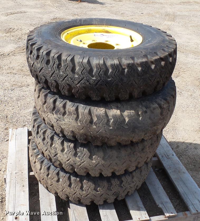 image for item DT9102 (4) Wolf Paws 7.50-16LT skid steer tires