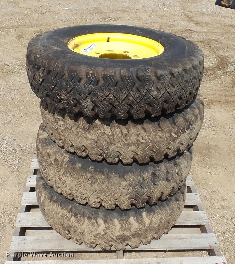 image for item DT9102 (4) Wolf Paws 7.50-16LT skid steer tires