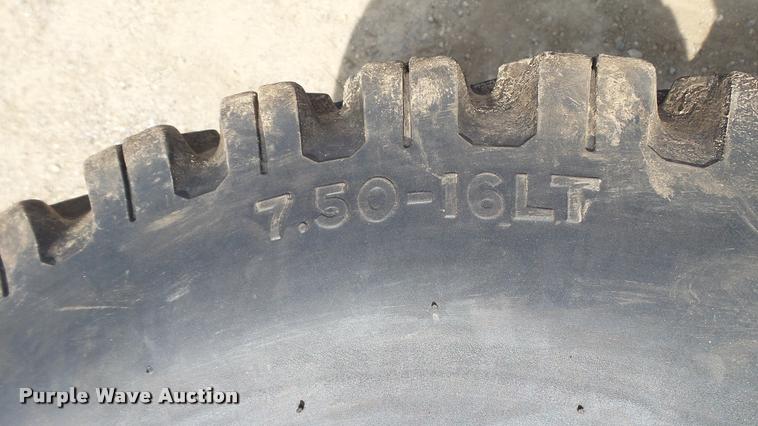 image for item DT9102 (4) Wolf Paws 7.50-16LT skid steer tires