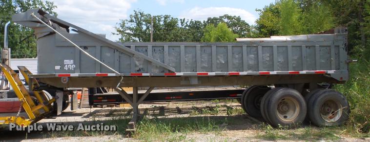 image for item J8598 1975 Lufkin end dump trailer