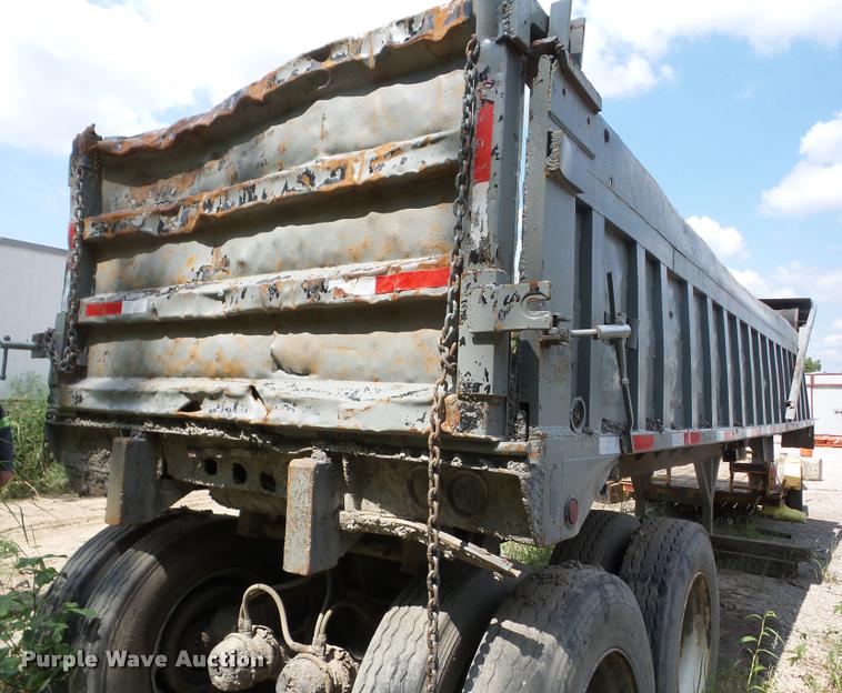 image for item J8598 1975 Lufkin end dump trailer