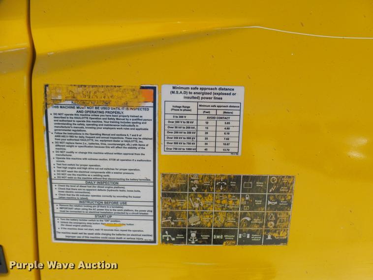 image for item K1836 2003 Haulotte HB44J boom lift