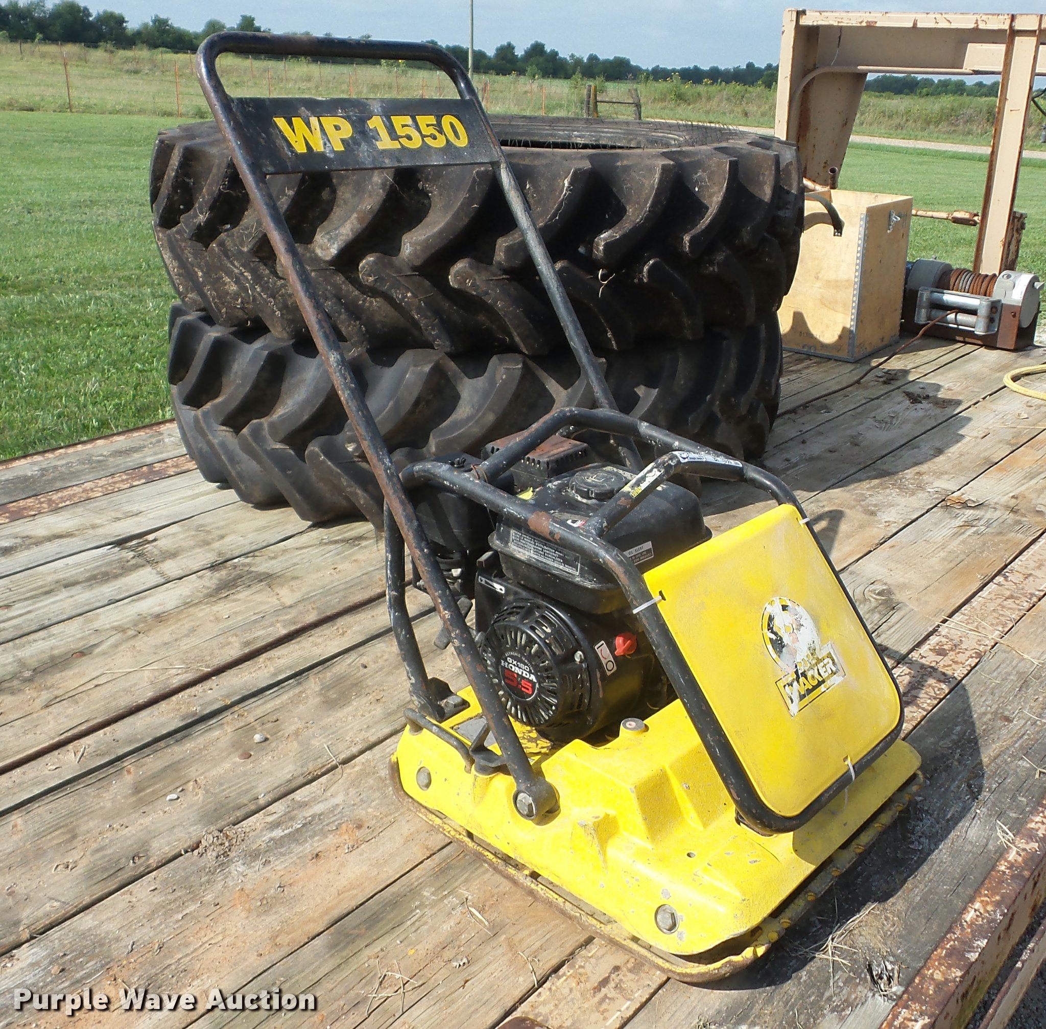 Wacker WP1550 plate compactor in Oswego, KS Item BI9593 sold Purple