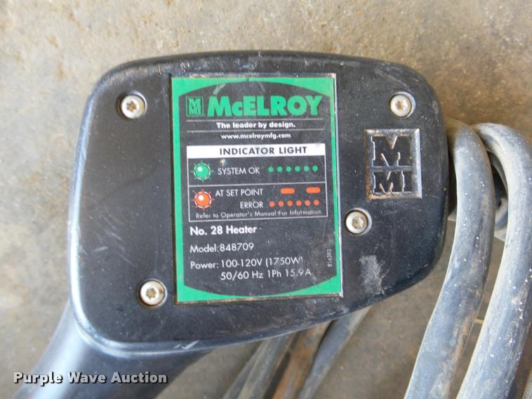 image for item BE9450 Mcelroy poly pipe fusion system