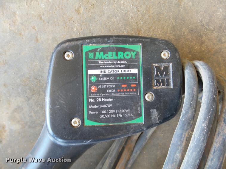 image for item BE9450 Mcelroy poly pipe fusion system