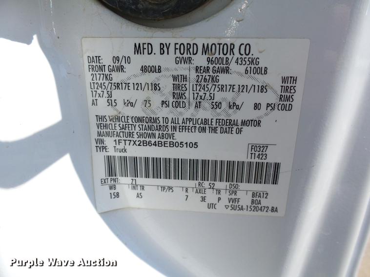 image for item DB4161 2011 Ford F250 Super Duty XL SuperCab pickup truck