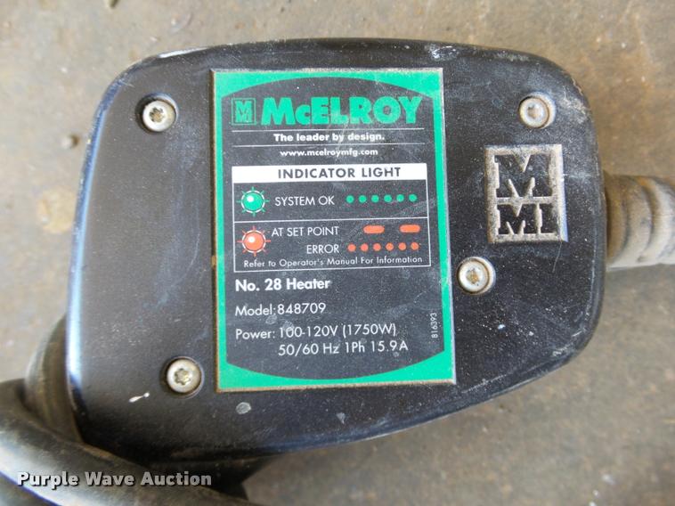 image for item L1928 Mcelroy 412 pipe fusion machine