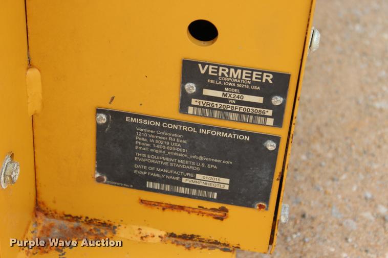 image for item L1948 2015 Vermeer MX240 mud mixing system