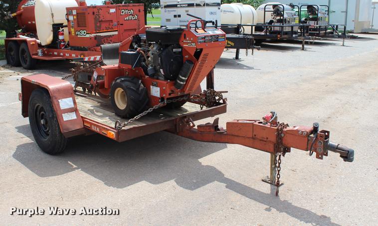 image for item L3224 2011 Ditch Witch RT12 trencher and trailer