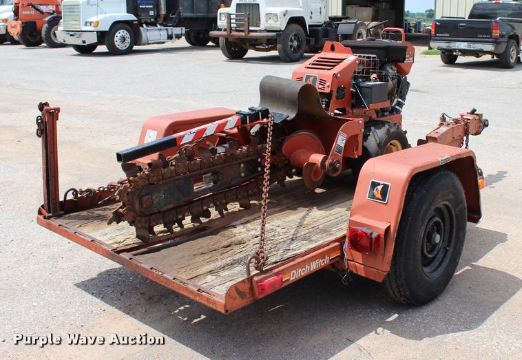 image for item L3224 2011 Ditch Witch RT12 trencher and trailer
