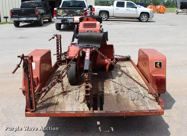 image for item L3224 2011 Ditch Witch RT12 trencher and trailer
