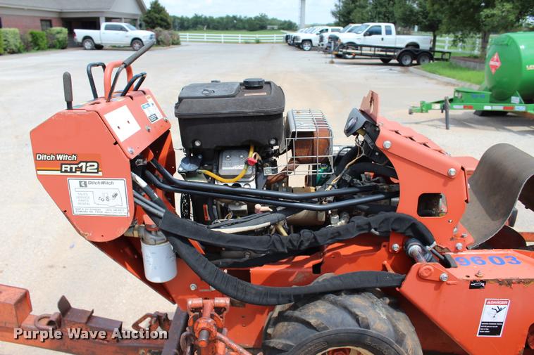 image for item L3224 2011 Ditch Witch RT12 trencher and trailer