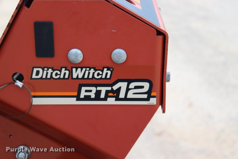 image for item L3224 2011 Ditch Witch RT12 trencher and trailer