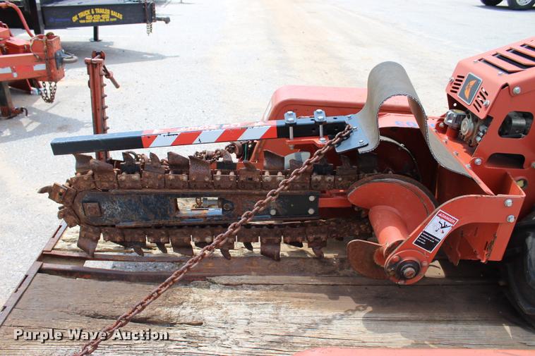 image for item L3224 2011 Ditch Witch RT12 trencher and trailer