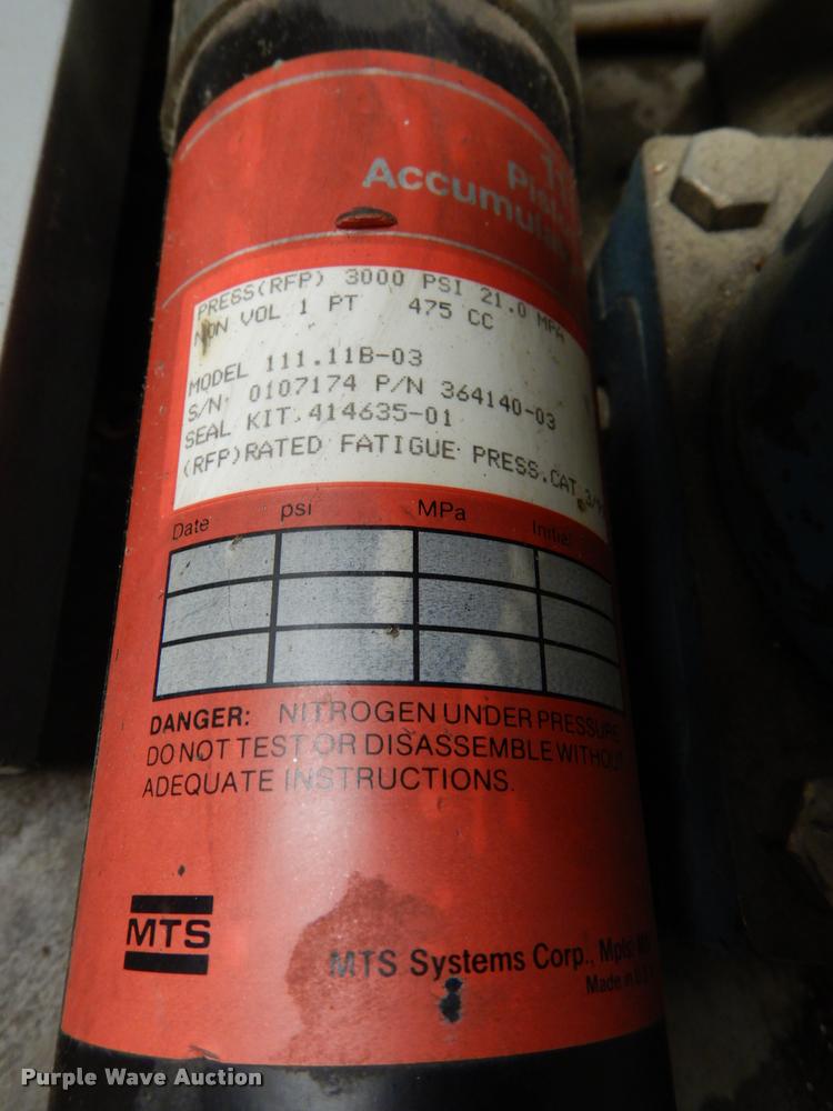 image for item BY9914 MTS Systems 506.81 hydraulic power supply