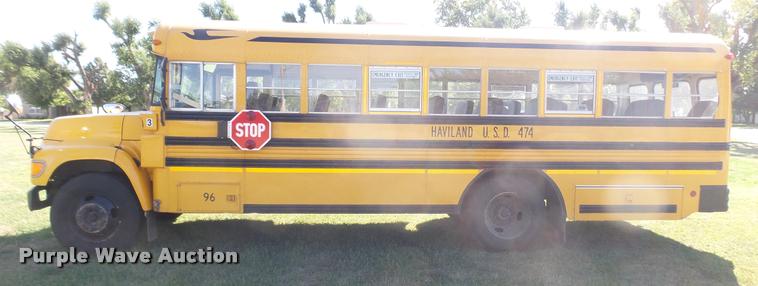 image for item DB3494 1996 Ford B800 Blue Bird school bus