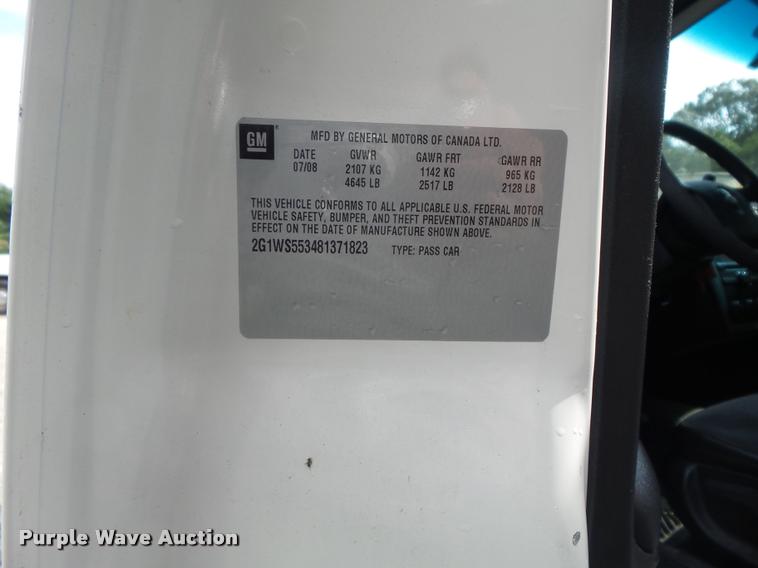 image for item DB6455 2008 Chevrolet Impala Police