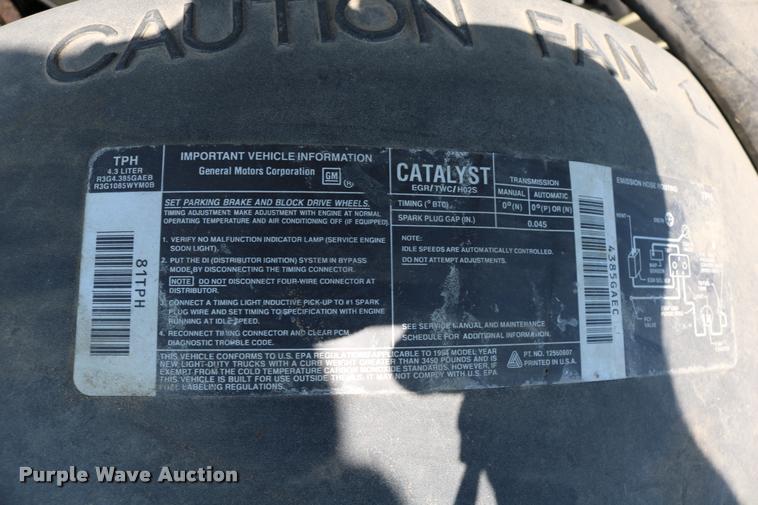 image for item DB9252 1994 Chevrolet 1500 pickup truck