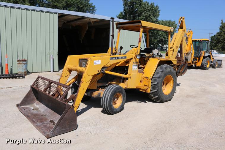 1978 John Deere 310AD backhoe in Holton, KS Item DB9254 sold Purple