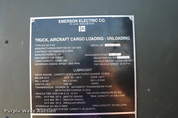 image for item DB9322 Emerson Military K aircraft cargo loader