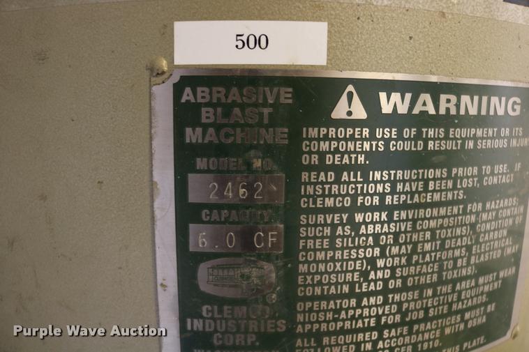 image for item DB9386 Sandblast booth and system