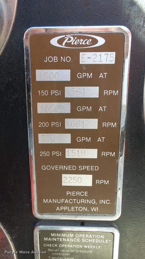 image for item DC2699 1984 Pierce Dash fire truck