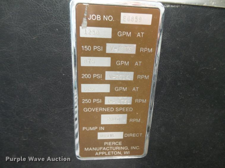 image for item DC3888 1992 Pierce Dash D-8000 pumper fire truck