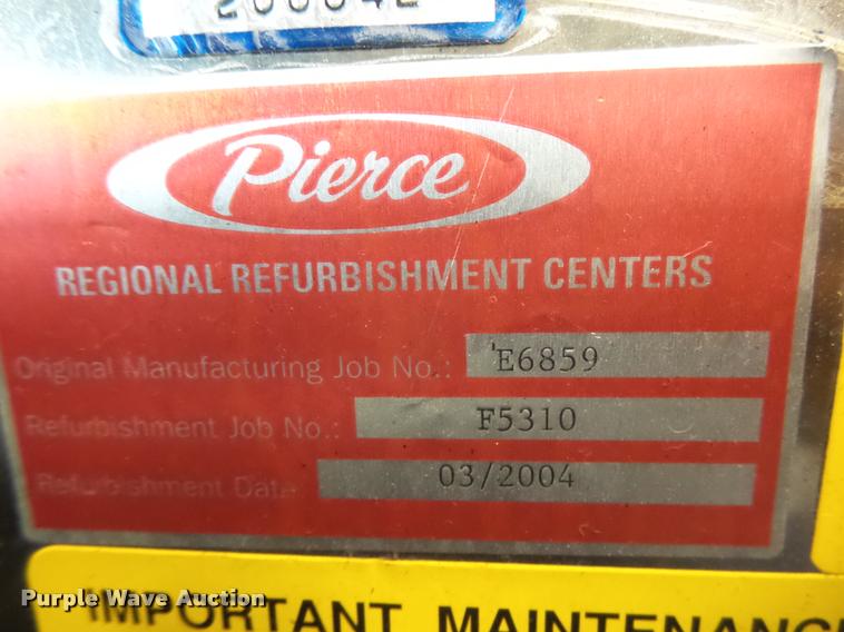 image for item DC3888 1992 Pierce Dash D-8000 pumper fire truck