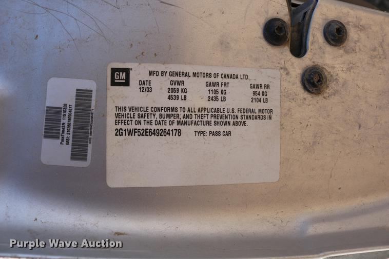 image for item DD0120 2004 Chevrolet Impala