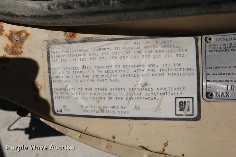 image for item DD0188 1986 Chevrolet Kodiak C70 dump truck