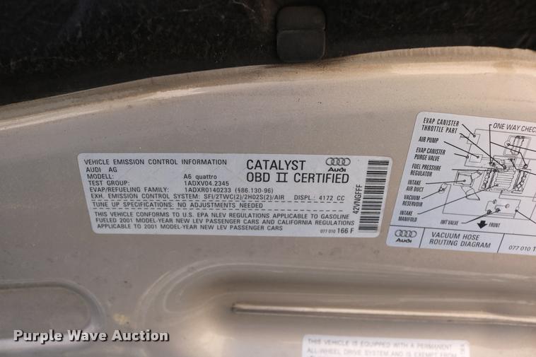 image for item DD0200 2001 Audi A6