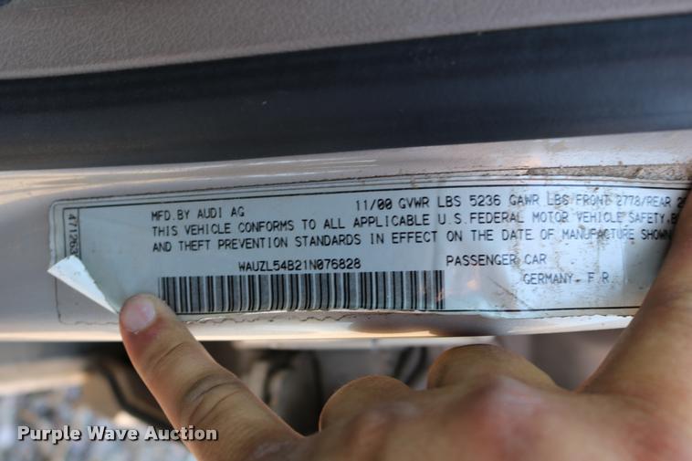 image for item DD0200 2001 Audi A6